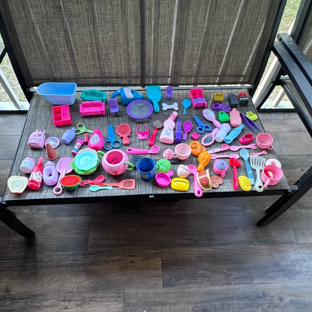 All $22- Kids Toy Kitchen & Playset Accessories - Assorted Pink, Blue, Purple